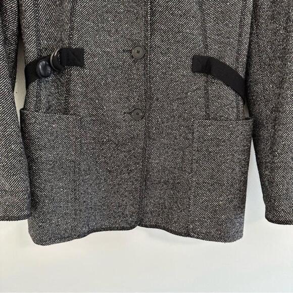 Akris Punto Wool And Silk Blend Blazer Jacket Size 8 - Picture 12 of 14